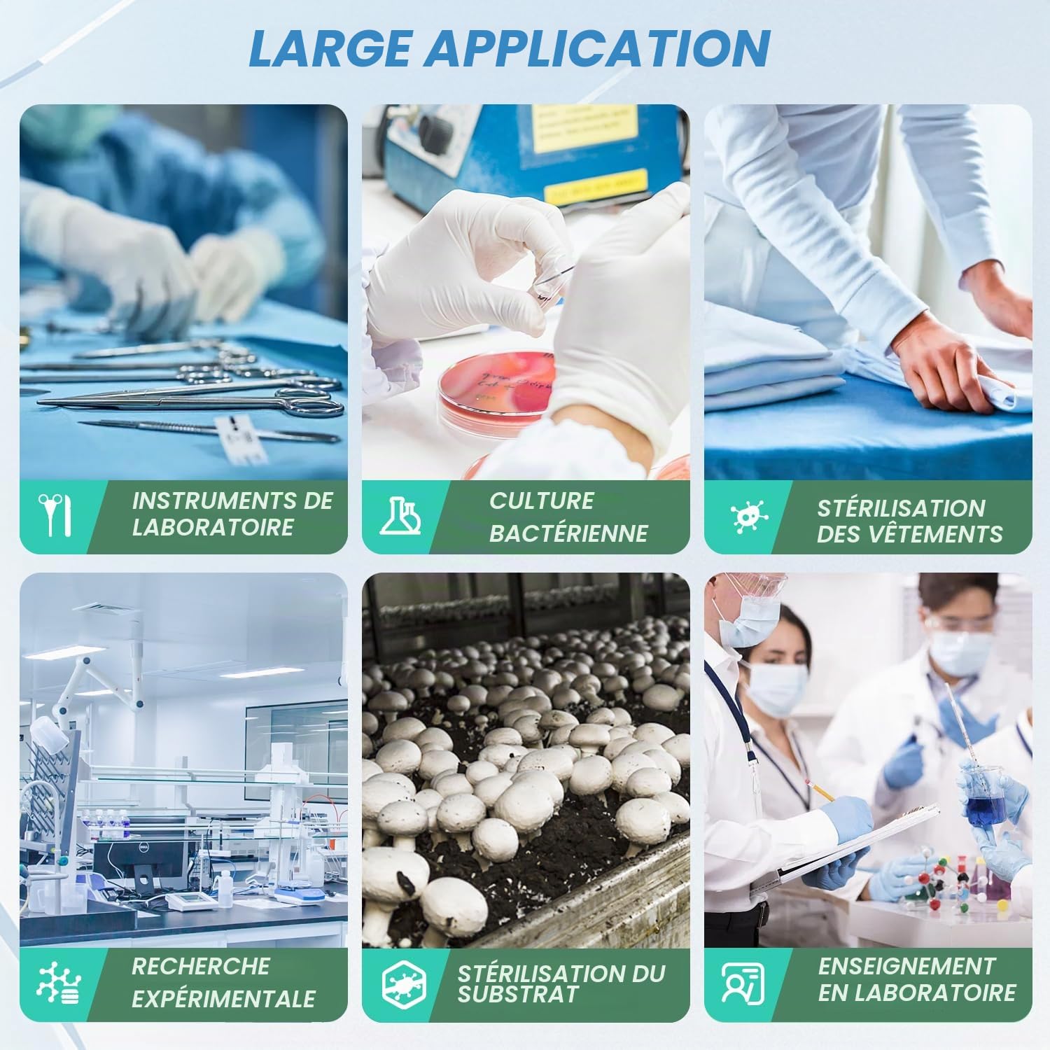 Huanyu Autoclave 18L avec soupape de dégonflage et soupape de sécurité Stérilisateur électrique à vapeur Stérilisateur à vapeur haute pression anti-brûlure à sec pour laboratoires et universités