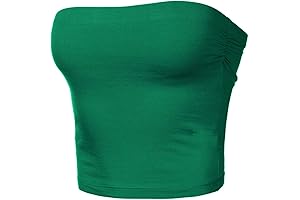 Women's Sexy Dark Green Tube Top