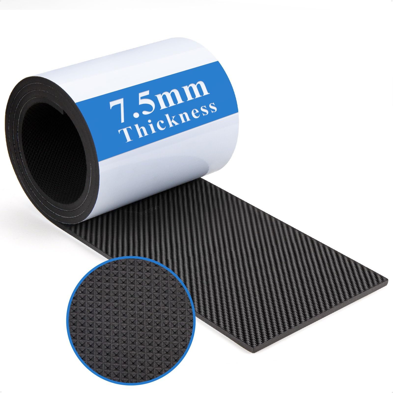 HONZUEN Paracolpi Garage Auto da Muro 7.5mm x 20cm x 2m, Adesiva Universale Protezione Pareti, Protettore Portiera Macchina Anticollisione, Cuscinetti Antiurto per Pareti Garage e Porte Auto