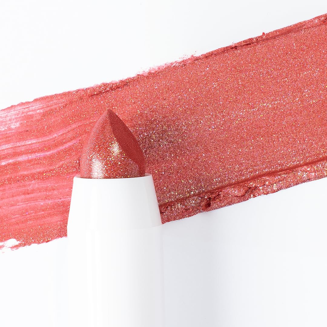 COSLINE Lippenstift Amaryllis 407, Frischer Rotton Mit Glanz, Hohe Deckkraft, Pflegend, Vegan, Made in Germany