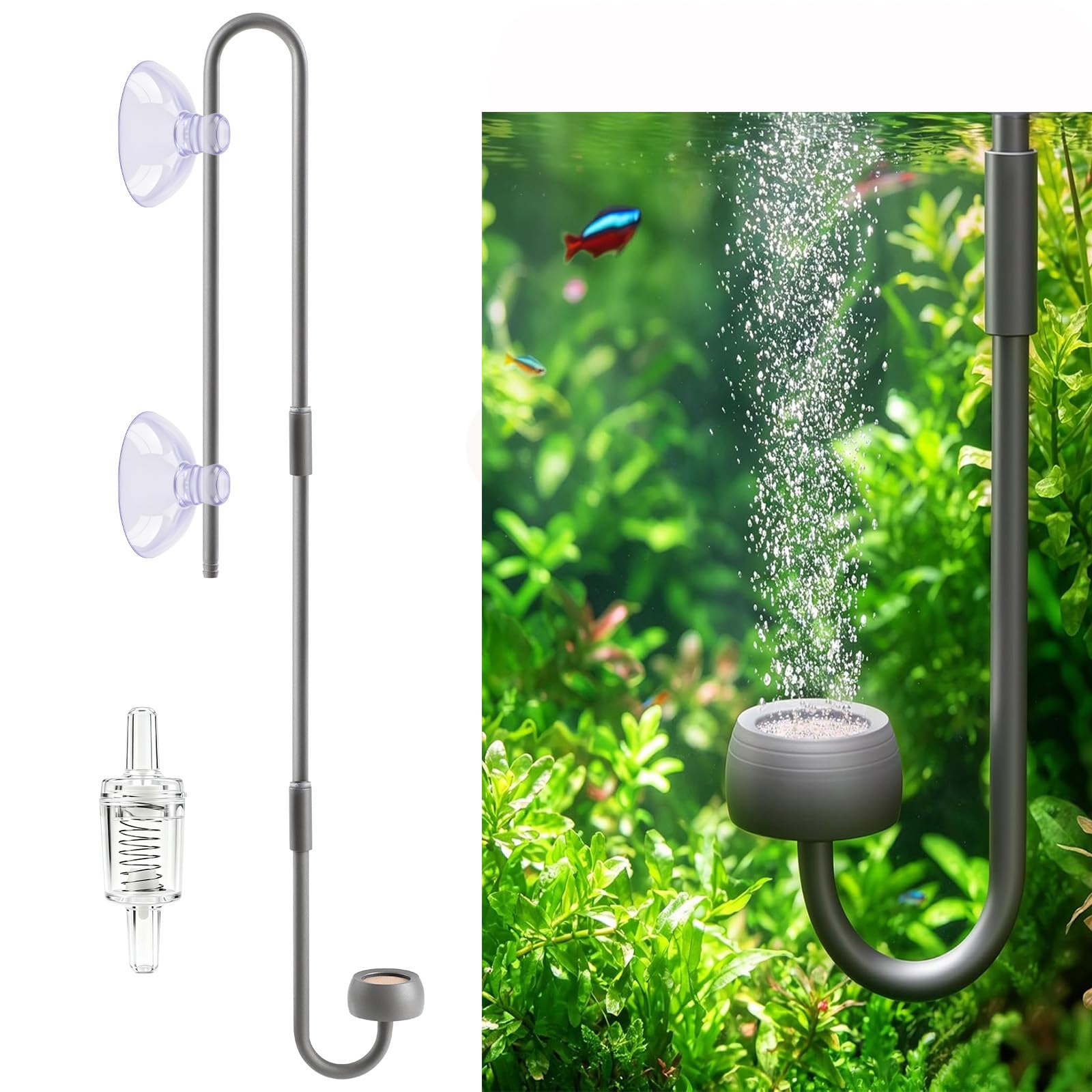 Aquarium CO2 Diffuser Stainless Steel splicing 4 length 20cm 25cm 30cm 35cm