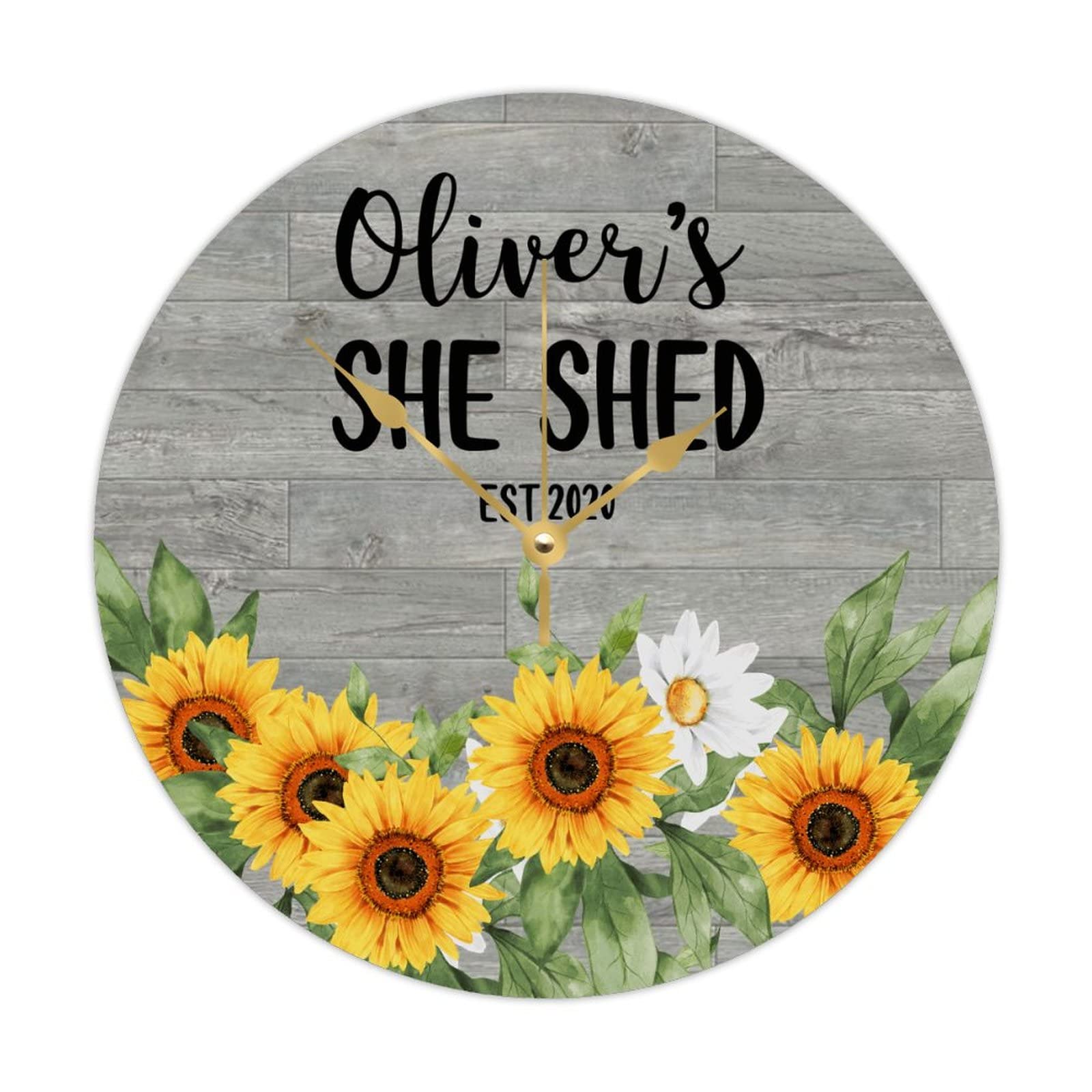 Horloge murale personnalisée pour l'ambiance cosy de votre espace She Shed