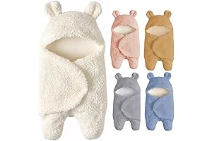 Adorable Bear Swaddle Blanket for Newborn Boys