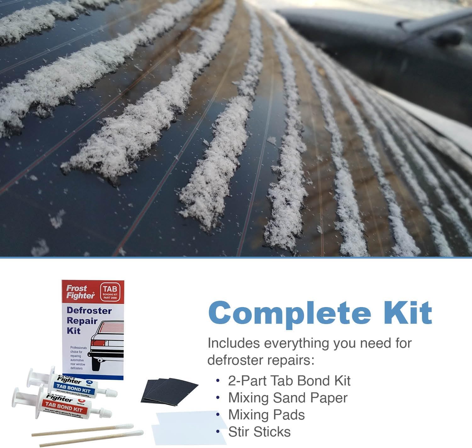Rear Window Defroster/Defogger Tab Bonding Repair Kit 2000