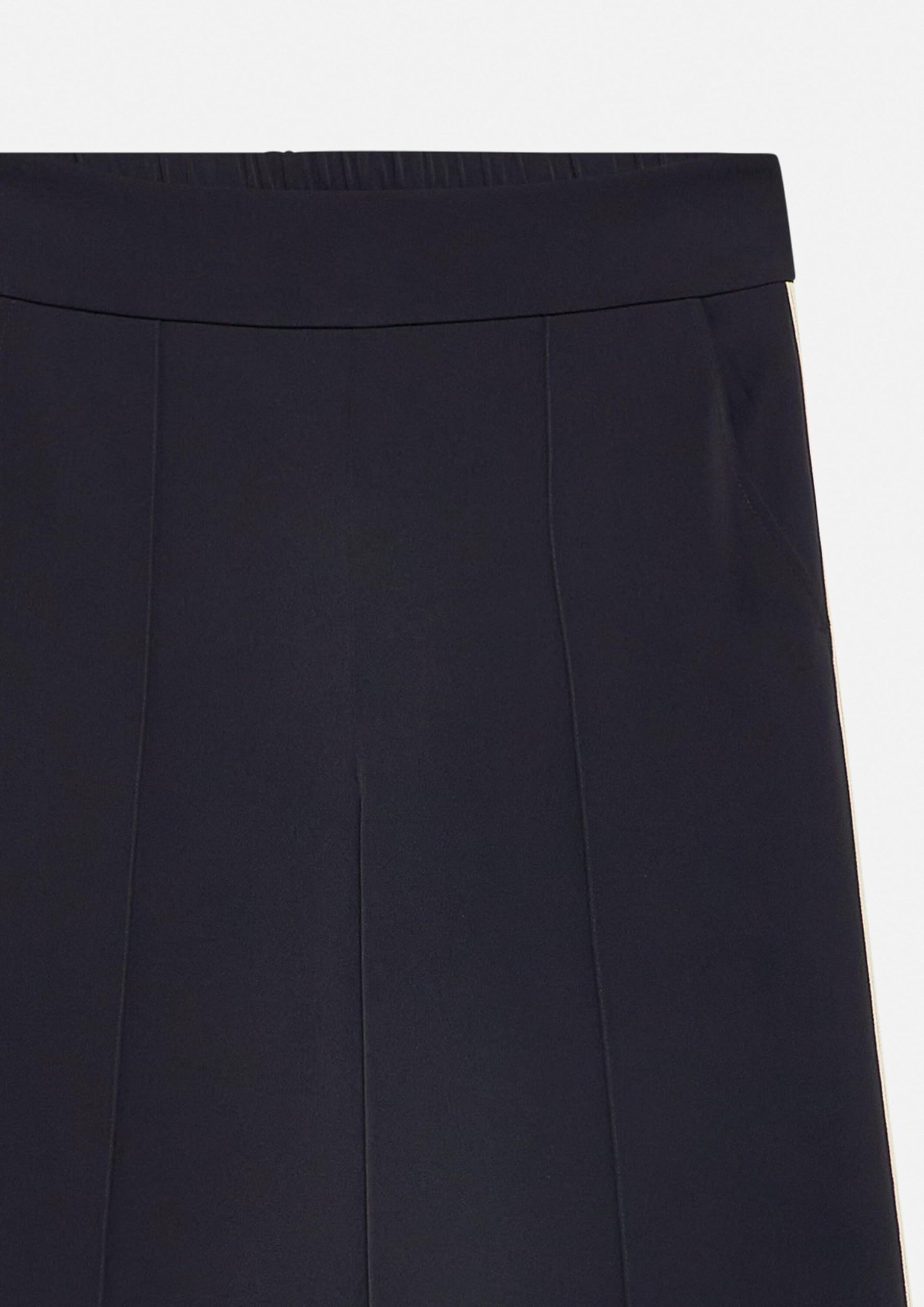 Comma Wide-Leg-Hose mit Seitenstreifen