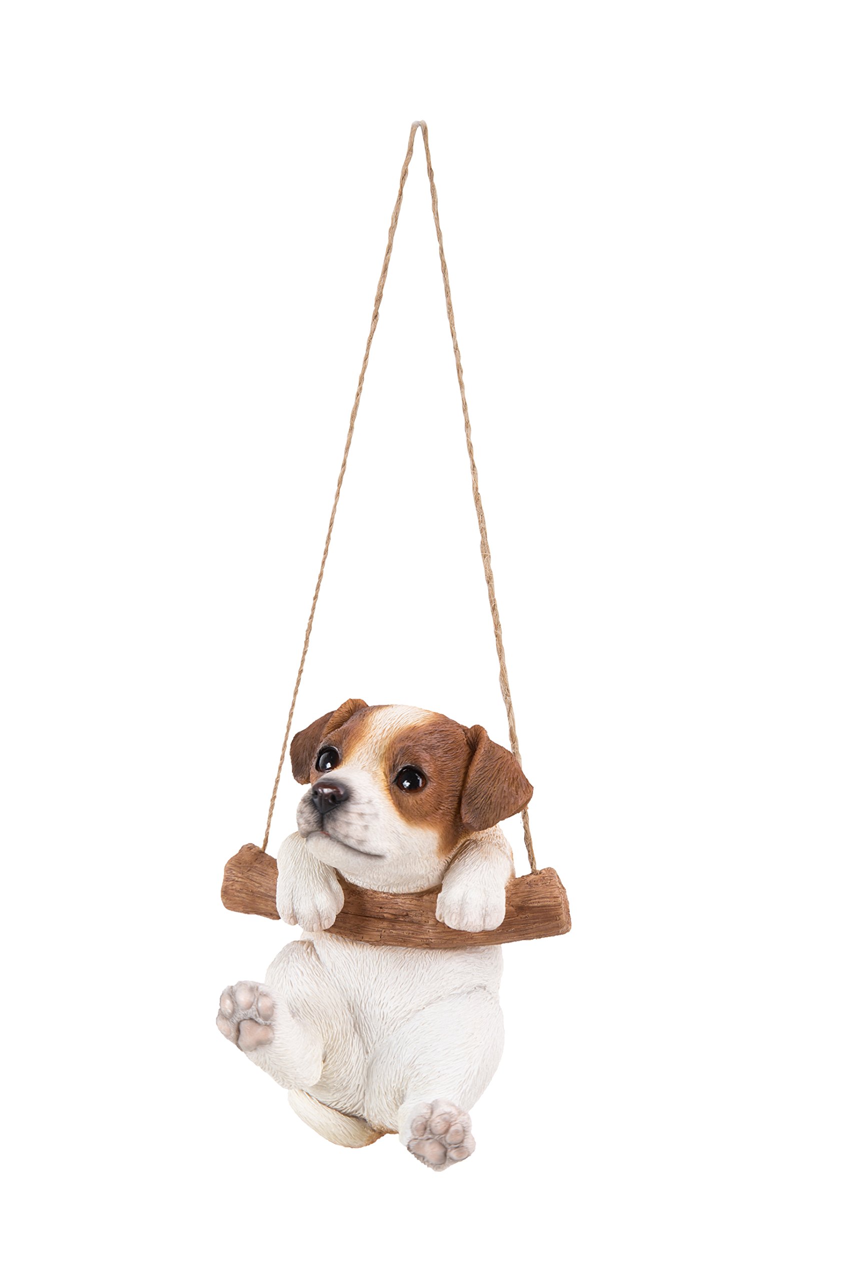 Hi-Line Gift Ltd., Wiszący szczeniak Pals Jack Russell Terrier szczeniak, wysokość 12,7 cm, do wewnątrz i na zewnątrz figurka statuetka