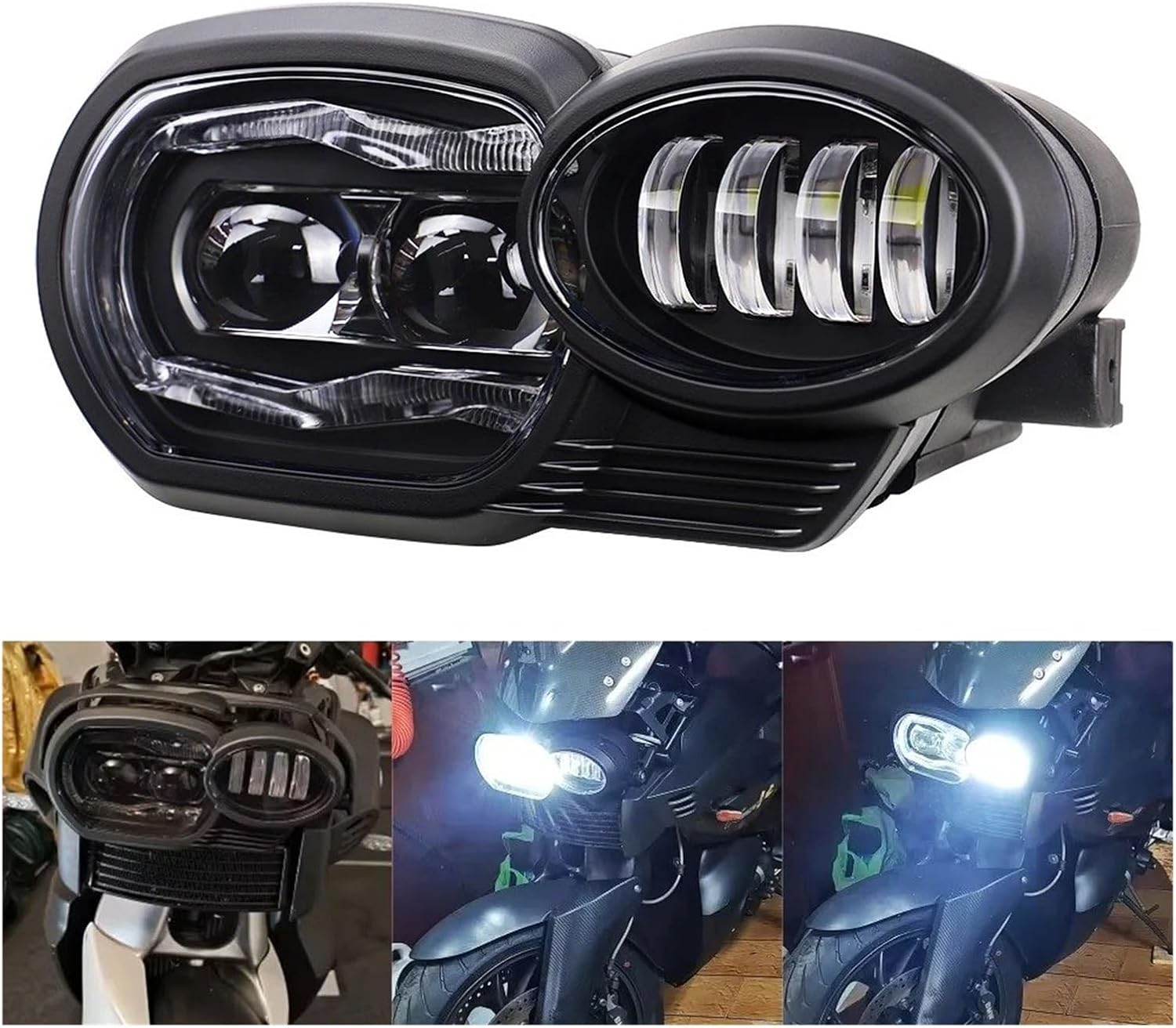 Motorcycles Headlamp LED Headlights Assembly Motorcycle Lamps For BMW ...