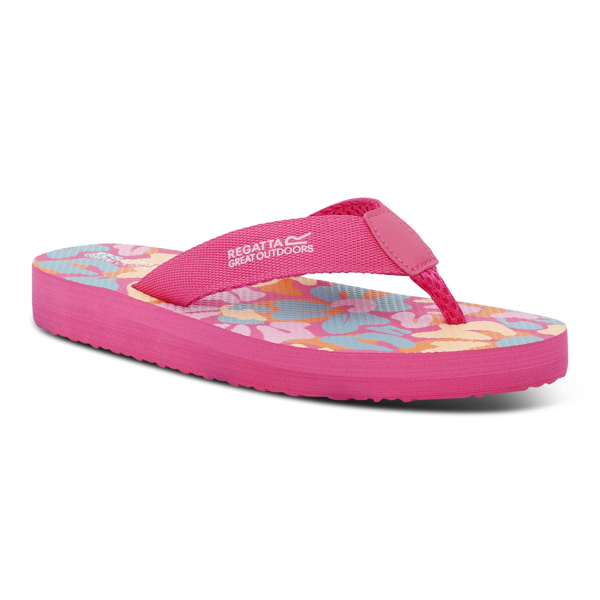Regatta Women's Catarina Flip Flops Sandals with Underfoot Cushioning Lightweight - Perfect for Outdoors, Walking & Camping Pink