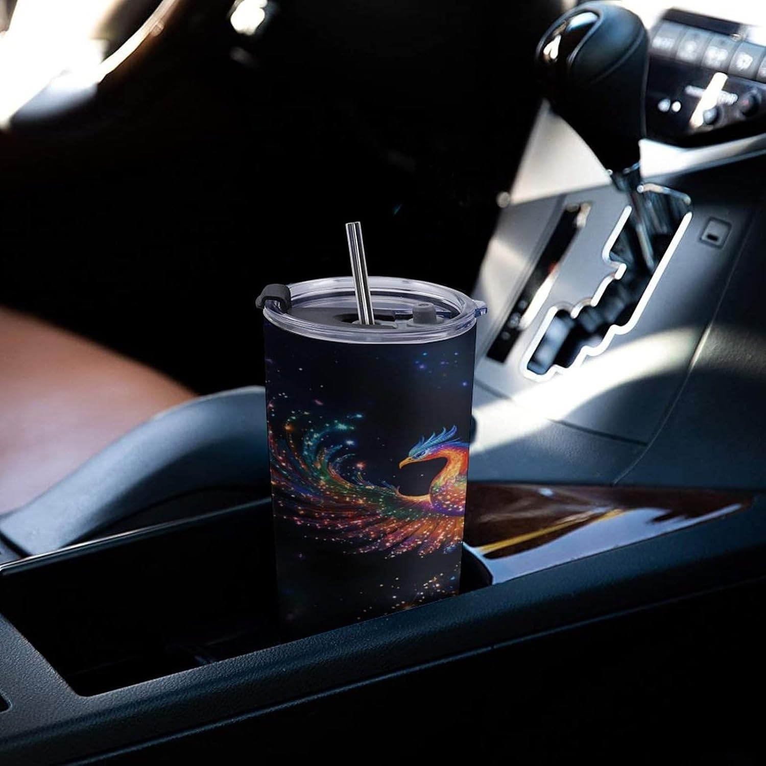 Beautiful Phoenixes Travel Coffee Mug Stainless Steel Insulated Tumbler Water Bottle Tea Cup for Home Office