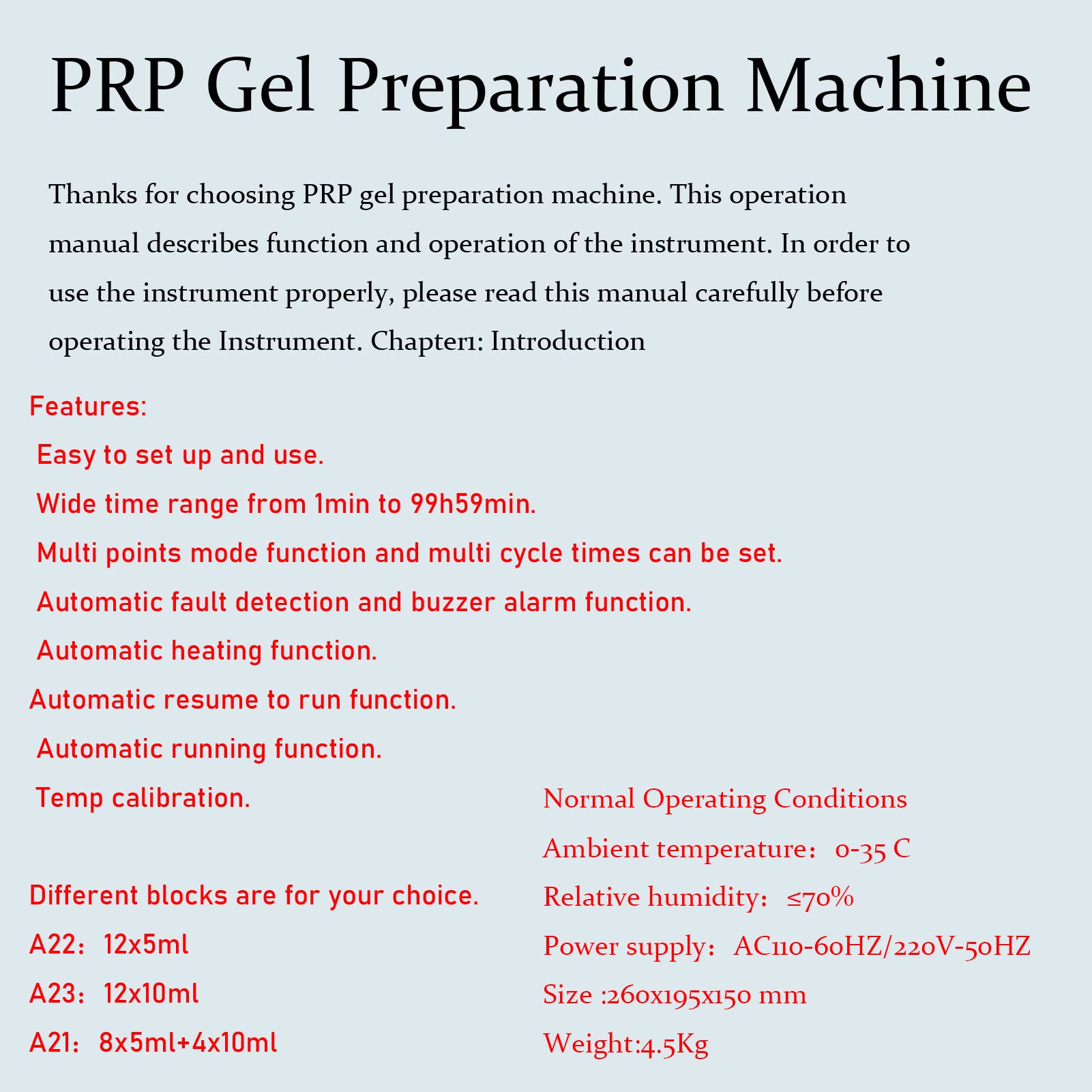 Mini Prp Gel Maker Heizung Kühlung Plasma Gel Maker Bio Filler Maschine, 12 x 10 ml Heizung Kühlung Ppp Bio Filler Maker Bio Filler Plasma Gel,OnlyHeater-12x10ml