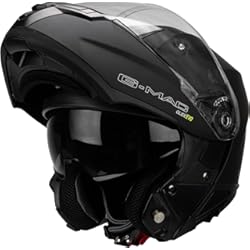 Nzi Combi 2 Duo G-MAC Glide Evo Flip Front Casco de motocicleta - Negro satinado