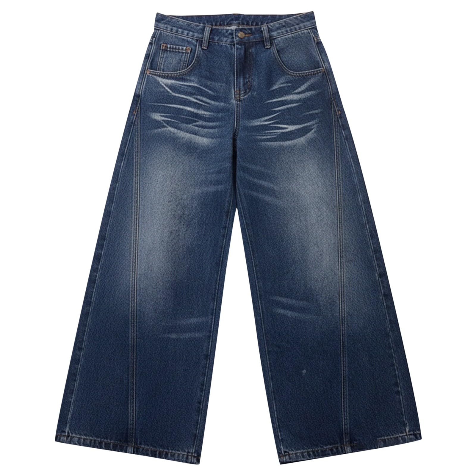 Genérico Pantalones Vaqueros Mujer Rectos Elásticos Bolsillos Tallas Grandes Bootcut Mezclillas Bolsillo Deportes Campana Elefante Monocolor Holgados Casuales de Tiro Básicos Comodidad Diaria