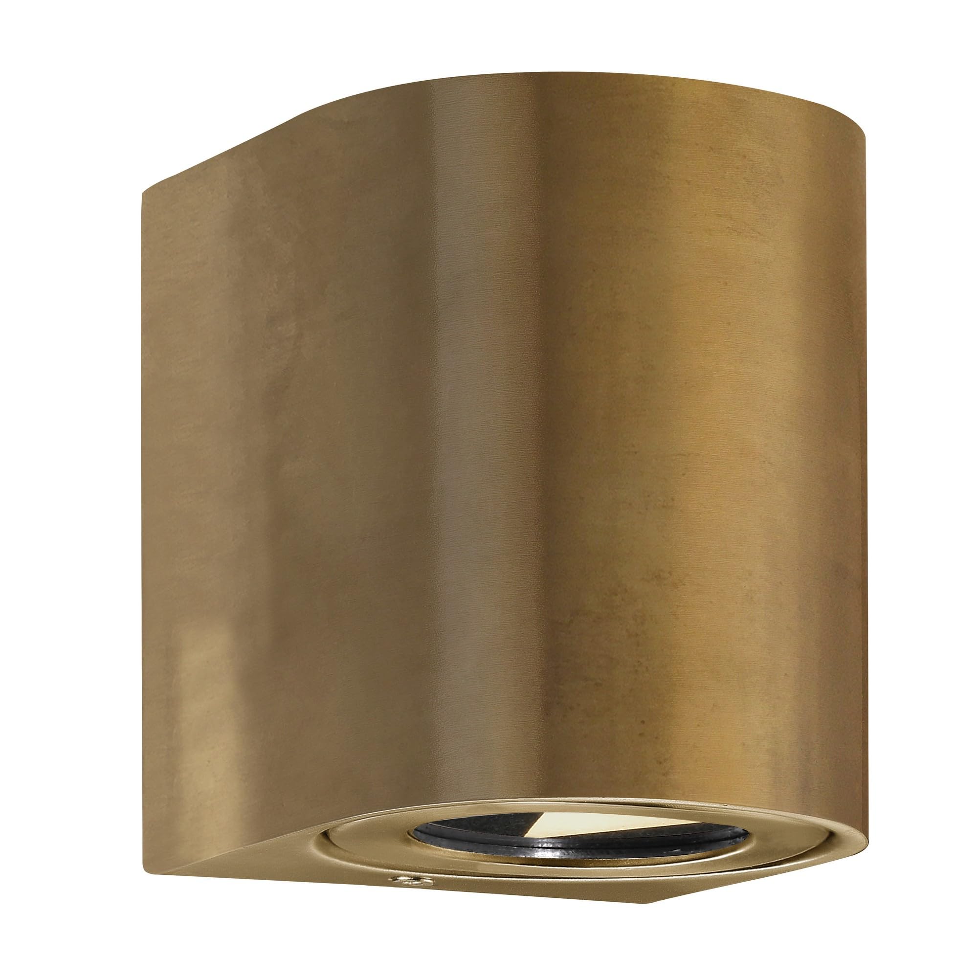 Nordlux Canto 2 Led Outdoor Wall Light, 10 Cm, Brass