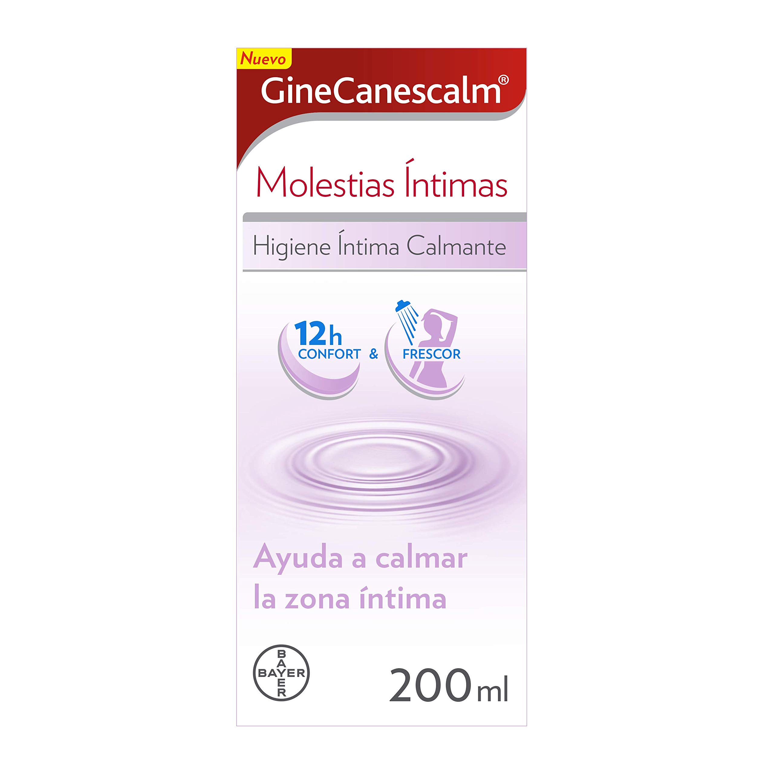Ginecanesten - GineCanescalm Molestias Íntimas Gel Higiene Íntima Calmante en la Candidiasis Vaginal e Irritación Vulvar, Ayuda a Calmar la Zona Íntima, 200 ml