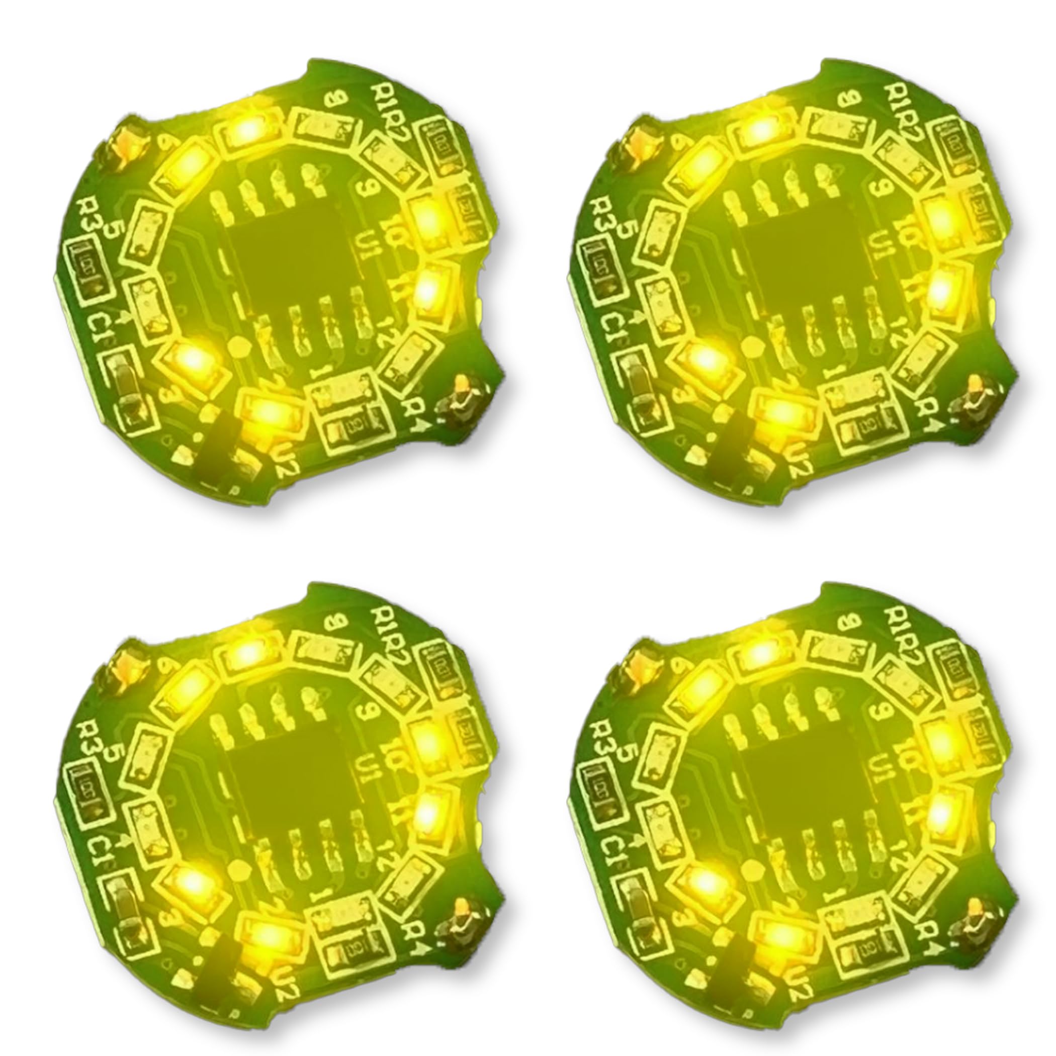 Amazon | 電飾 LED 回転 点滅 小型 4個セット ボタン電池