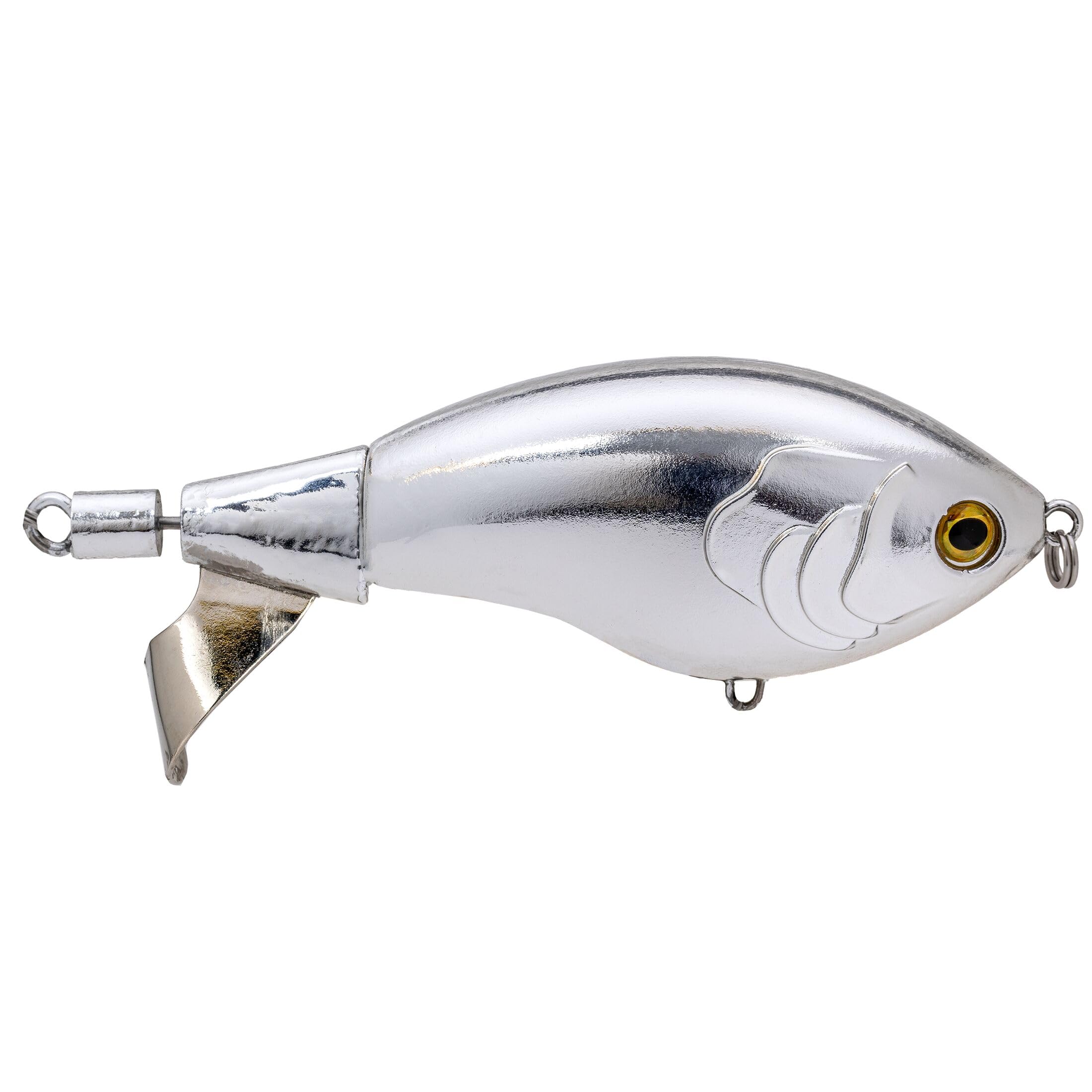 Strike King Clickin' Chickin Angelköder, Topwater Plopper, Carolina Chrom, 7,6 cm, 1,9 g, HCCKN3-475