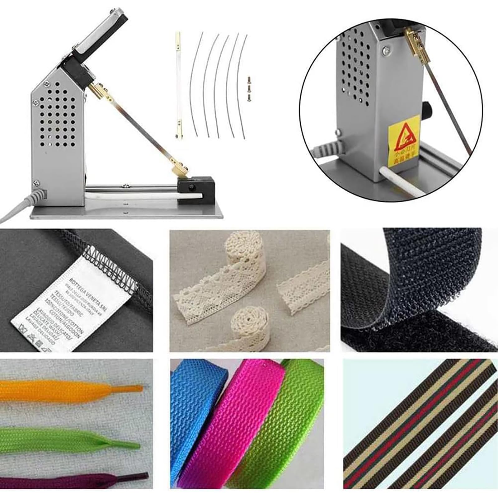 Hot Ribbon Cutter Machine Singelsnijder, Lint Kant Snijmachine, Elektrische Touwband Snijder, Diy Handmatig Snijgereedschap voor Kant Vlecht Lint Nylon Band