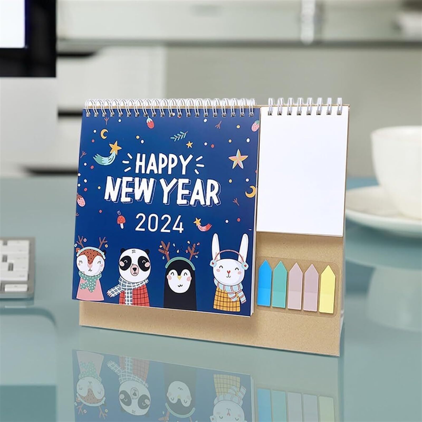 Familienplaner Kalender 2024 Tischkalender 2024, Januar Bis Dezember, 12 Monatskalender 2024, Tischkalender, 21,8 X 25,4 Cm Kalender 2024 (Color : C, Size : 3pc)