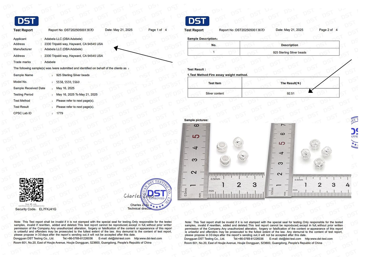 Srebrne metalowe koraliki ze srebra wysokiej próby 8 mm (duży otwór ~ 5 mm) do produkcji biżuterii SS60