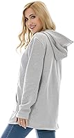 Vista 3 de Bearsland - Sudadera de lactancia y maternidad para mujer, con bolsillos y capucha Gris
