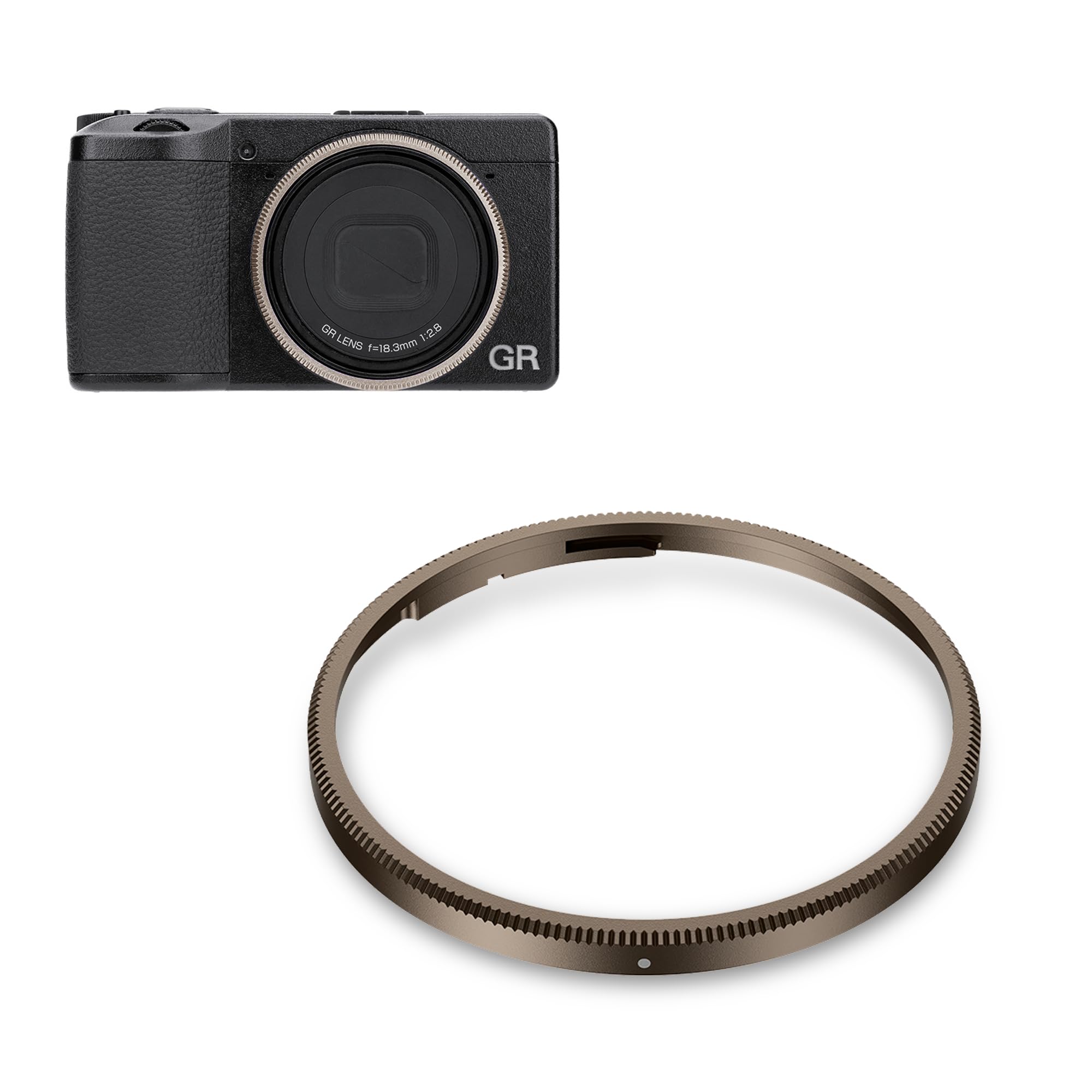 GR3 HDF +純正リング・ メタルホットシュー＋純正バッテリー3個 Amazon | JJC GN-3 保護リング リコー Ricoh GR IV GR4 GR IV HDF GR