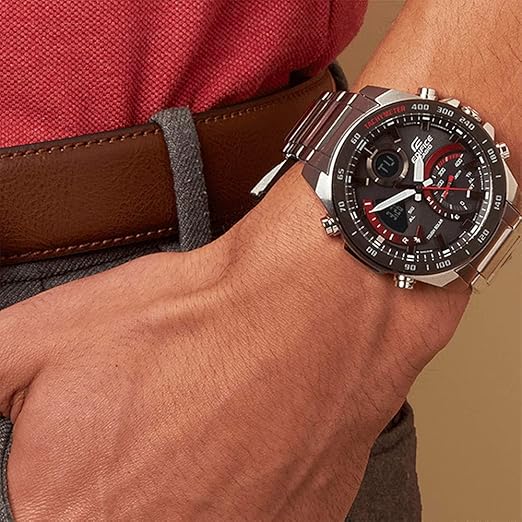 Casio Herren Quarz Uhr mit Edelstahl Armband ECB-900DB-1AER : Amazon.de:  Uhren