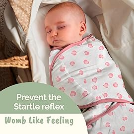 JUICY BUMBLES Baby Swaddles 0-3 Months Newborn Swaddle Sack Sleep Swaddle Sleep Sack Wrap for Newborns Girl and Boy 100% Cotton Oeko TEX 3-Pack