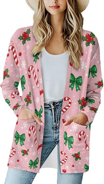 Gothic Skull Women Cardigan Sweaters Casual Open Front Cardigans Soft Draped Long Sleeve Jackets Dusters V-Neck Tops
