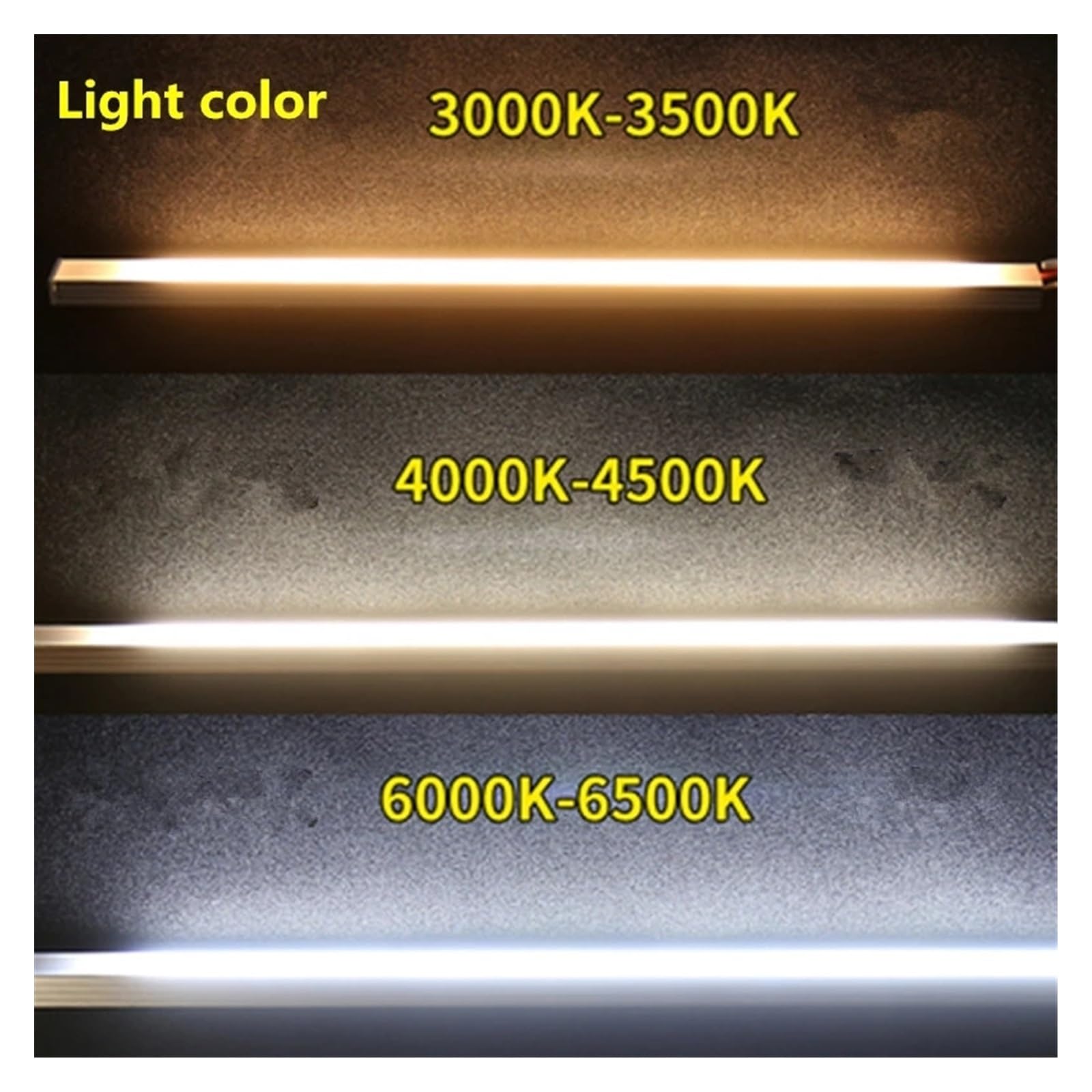 1-10 PCS LED Starrer Streifen DC12V 50CM 20 Zoll SMD5730 36LEDs U/V-förmiger Flacher LED-Aluminiumkanal Starrer Streifen for Innenbeleuchtung(3PCS,U Milky Cover 3000K)