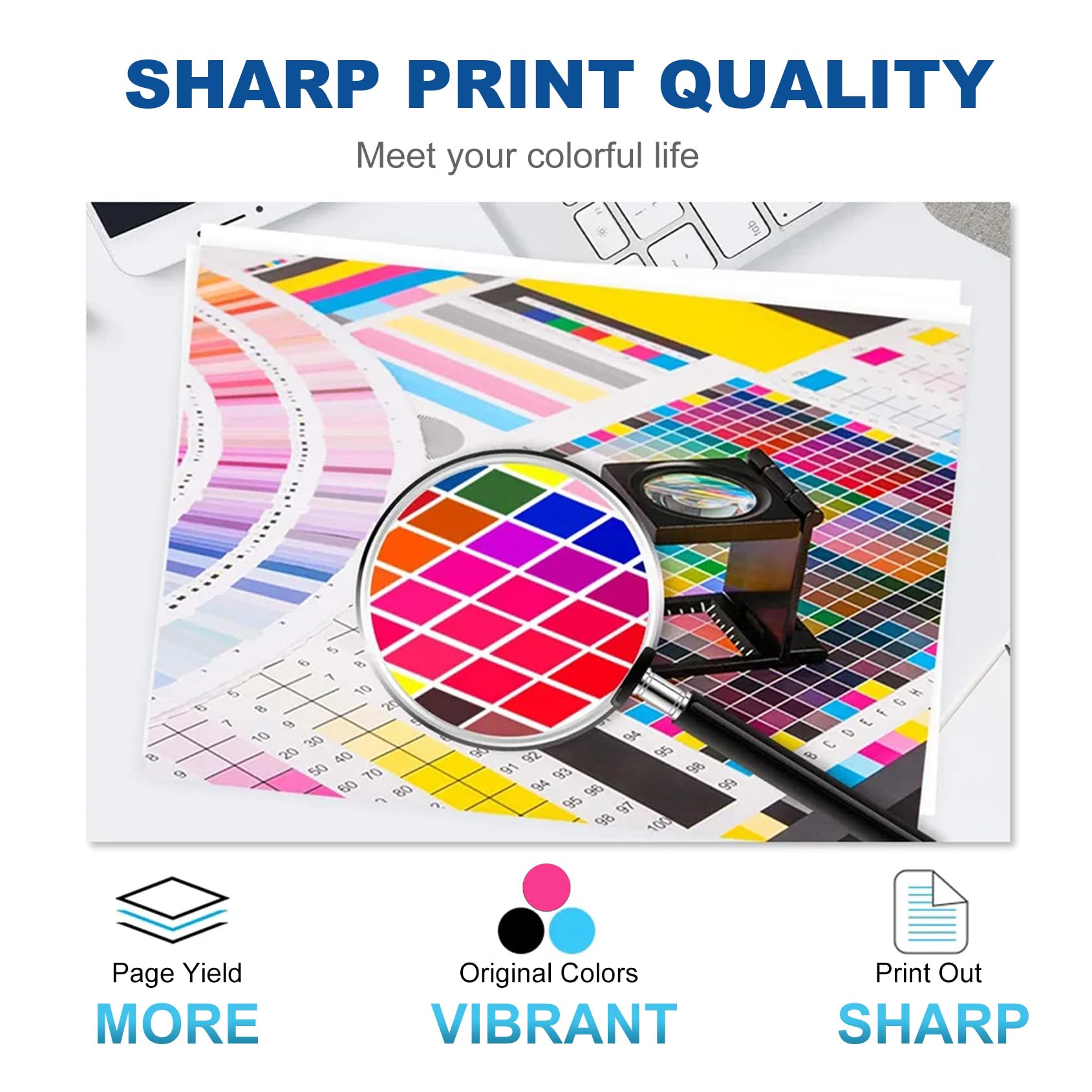 Cartouche Toner CS531, Cartouches Toner Compatibles 75M20K0 75M20C0 75M20M0 75M20Y0 pour Lexmark CS531 CS531dw CX532 CX532adwe CS632 CS632dwe CX635 CX635adwe Imprimantes,Black-1 Pack