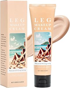 Leg Makeup Waterproof No Transfer, Full Coverage Concealer Leg Make up Cream,Body Perfector Tattoo Cover Up Makeup,Body Coverage Foundation for Legs,Even Skin Tone Daily Wear (01# Light)