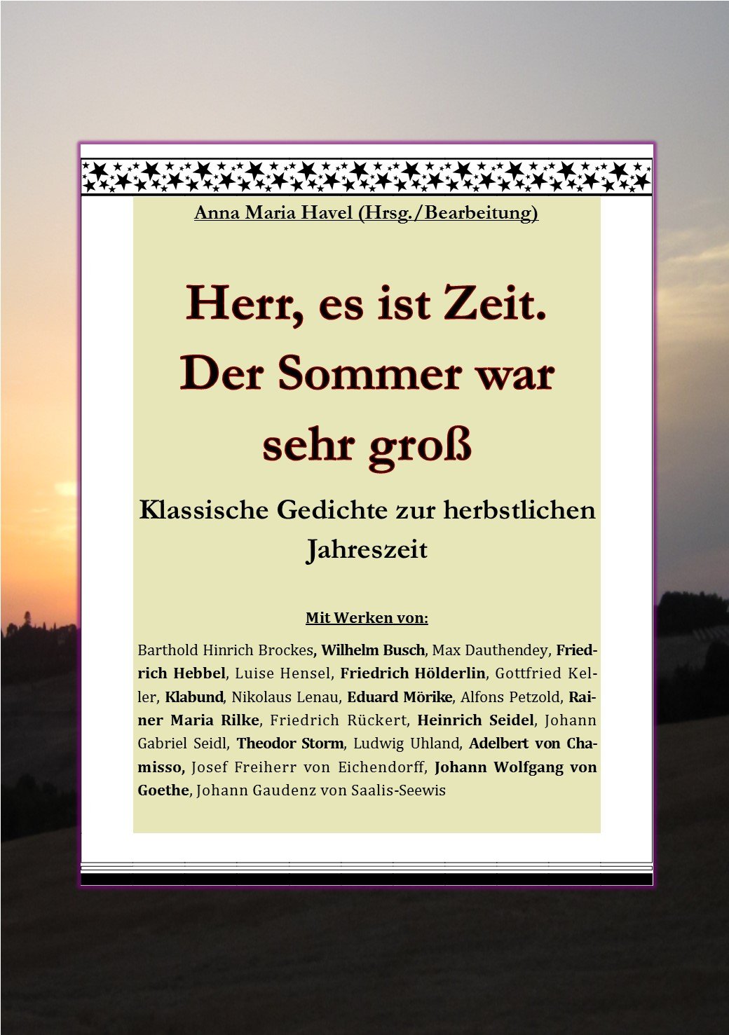 Amazon Herr, es ist Zeit. Der