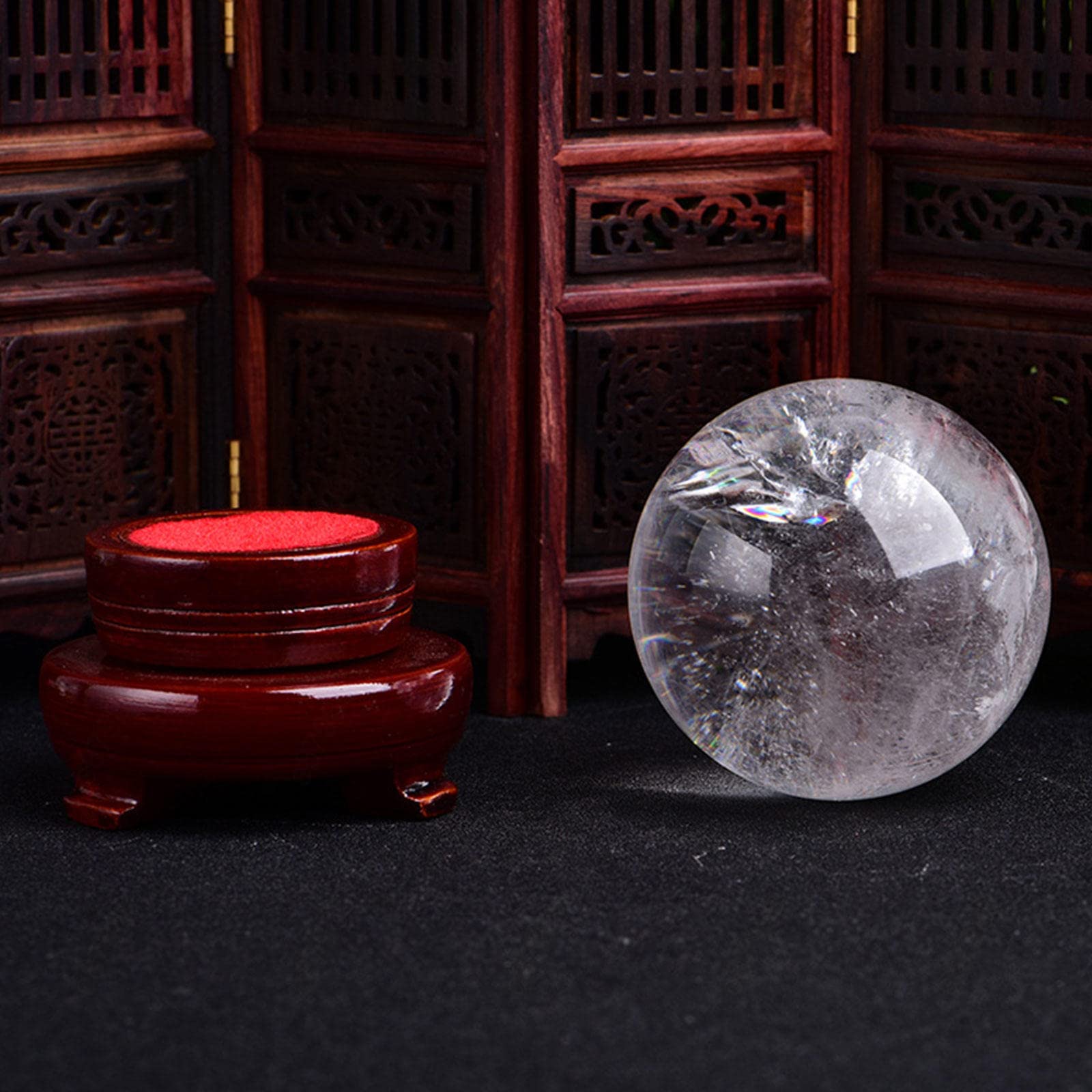 Natuurlijk Crystal Ice Crack Ball Fontein Bonsai Glazen Bol Woondecoratie Ornamenten Feng Shui Beeldje Marmer Magische Bal Geschenken Decoraties (Color : Golf Ball, Size : 30mm