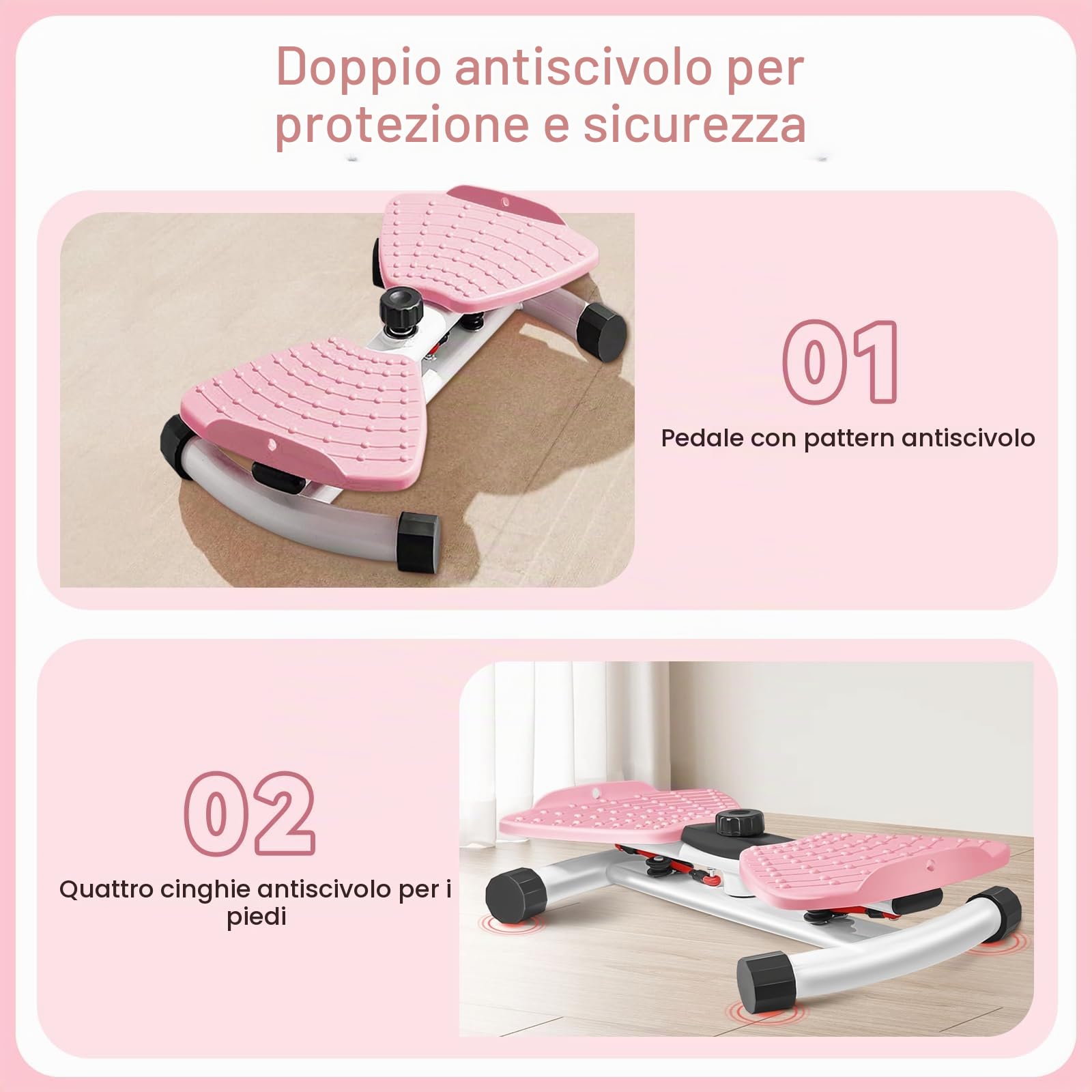 Twist Board,Twist Waist Disc Board con coulisse,Twister 300LBS,Tavola per esercizi addominali in piedi, per massaggi ai piedi, perdita di peso, vita per casa e ufficio