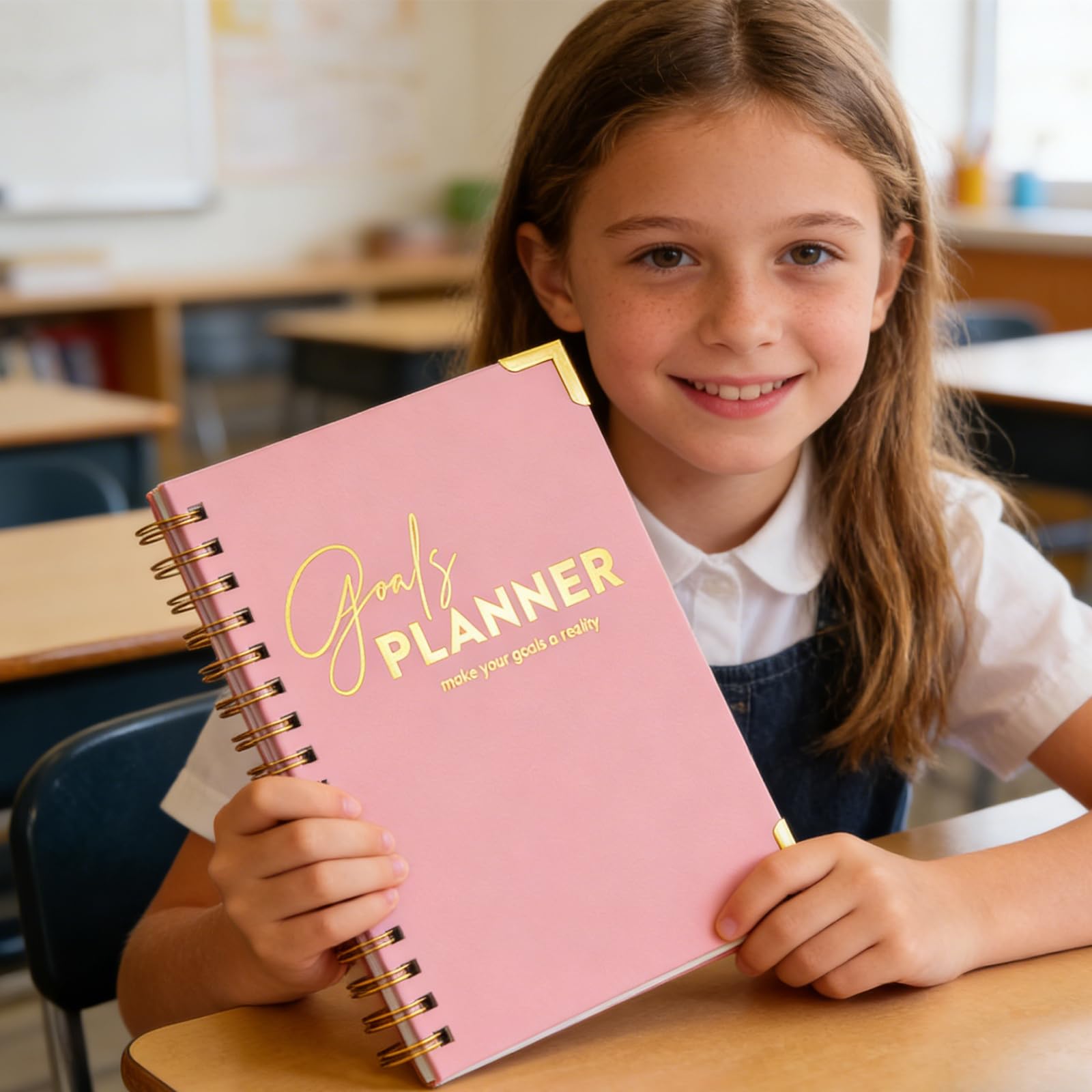 Elegante carta spessa con linguette laminate Ampio spazio per professionisti impegnati Agenda premium con copertina rigida con sezioni mensili settimanali gestione efficiente delle attività