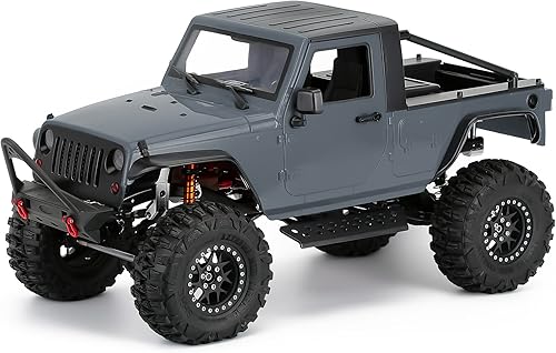 Miniatura 7 de INJORA Carrocería de camioneta RC para automóvil de 12.3 pulgadas, 12.323 in, distancia entre ejes sin ensamblar, kit 1/10 RC Crawler Car Axial