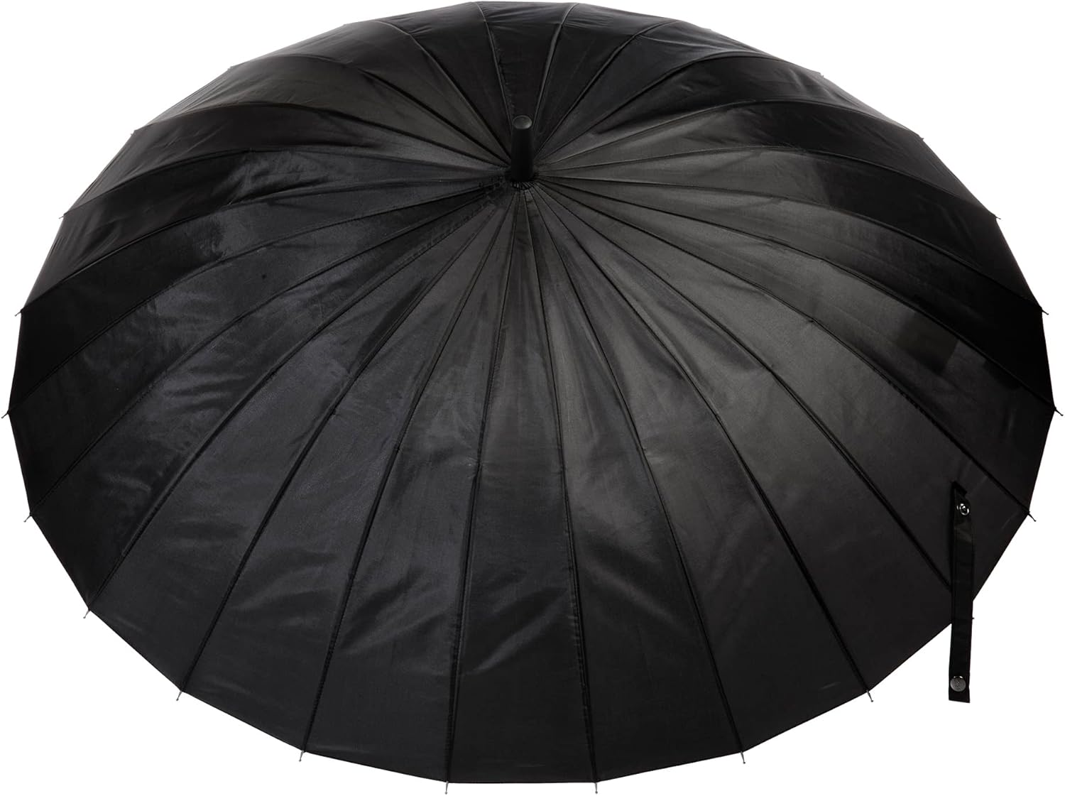 totes Large Eco Auto-Open 24 Rib Stick Umbrella with a Classic J Hook Curved Handle and water repellant - Image 2