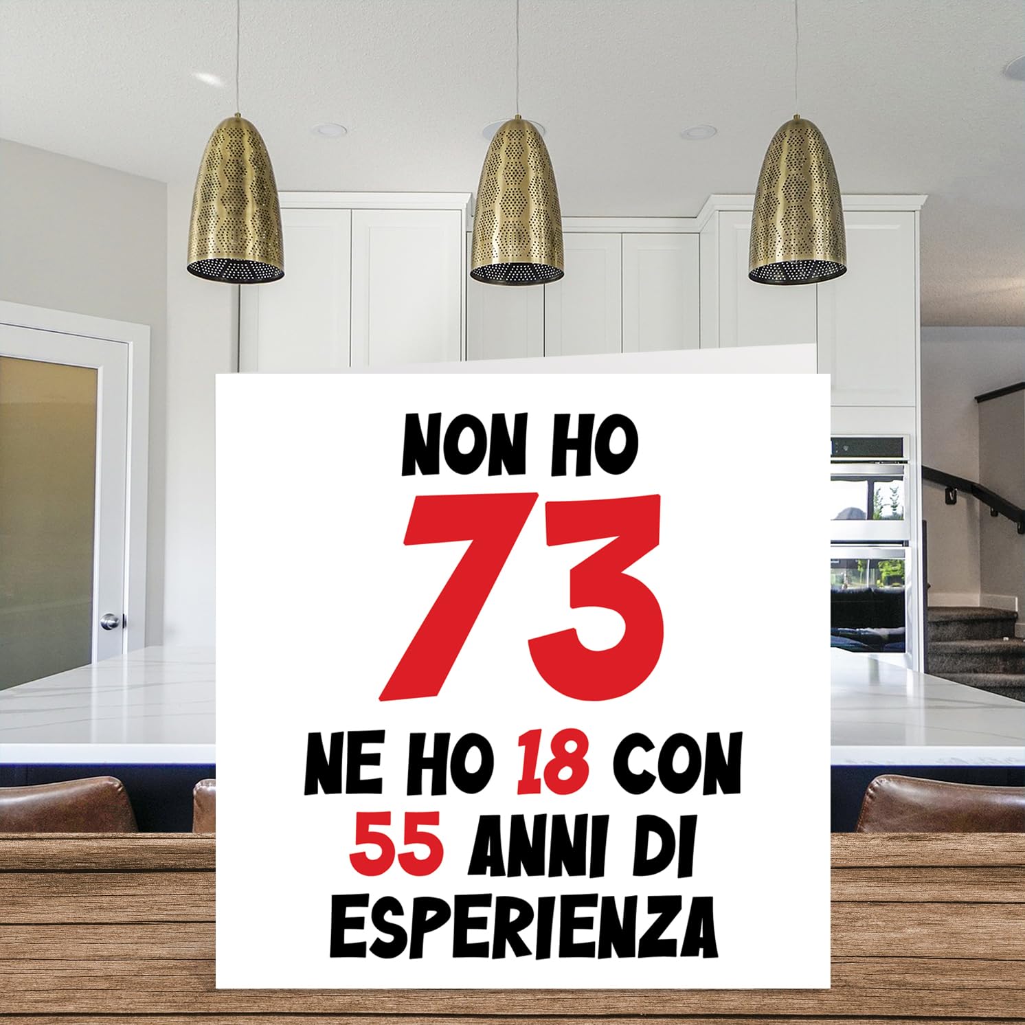 Biglietto di auguri per 73° compleanno per uomini e donne per festa con