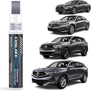 Car Touch Up Paint(Liquid Carbon Metallic(NH-885M)) for Acura, Car Paint Scratch Repair Kit, Quick & Easy Solution to Repair, Scratch Remover Pen with 2PCS Disposable Micro Applicators