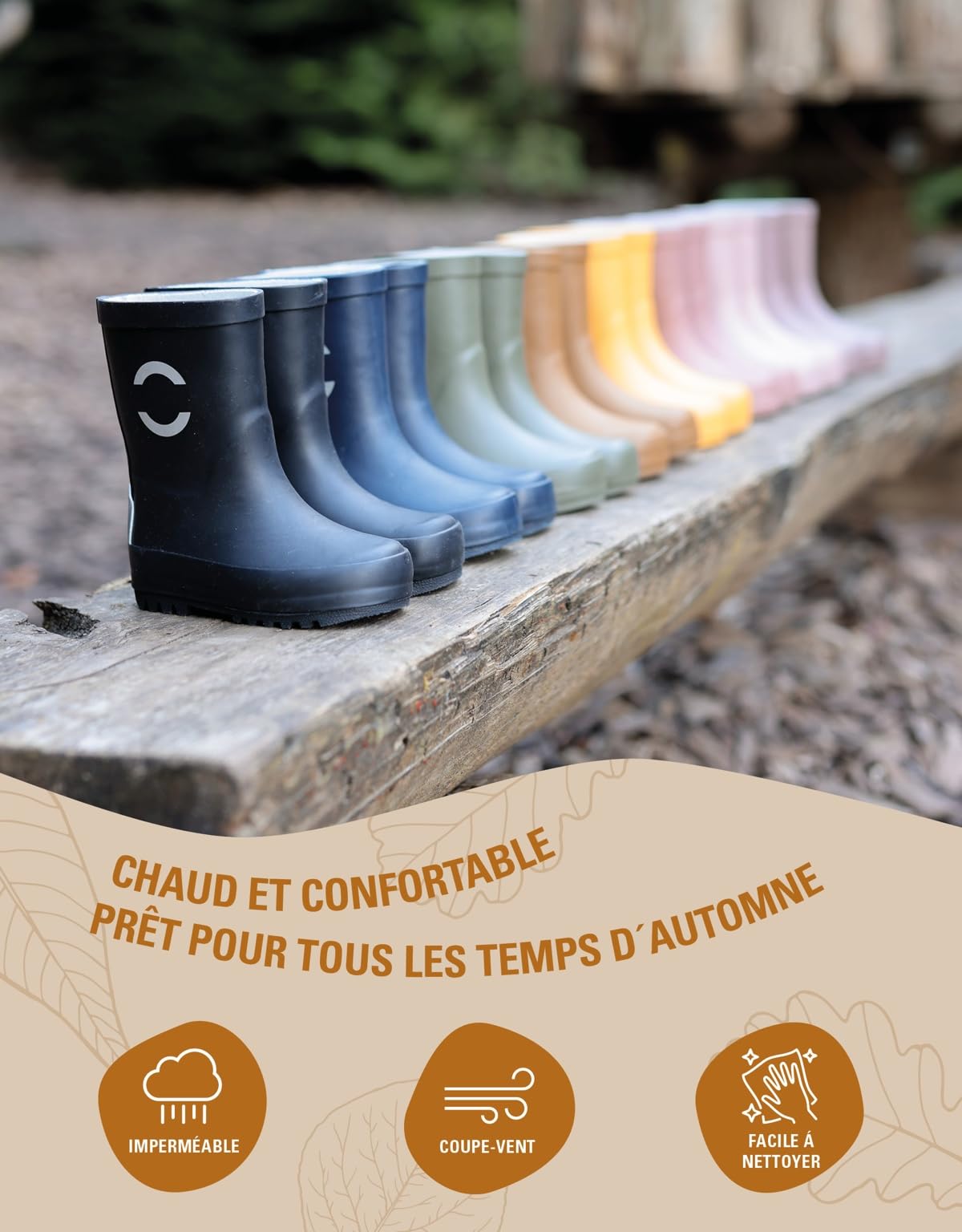 Mikk-line Bottes en caoutchouc enfants | de pluie doublées pour | imperméables | Chaussures et