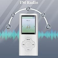 Vista 4 de Reproductor de MP3 MP4, reproductor de música MP3 portátil, pantalla LCD de 1.8, reproductor de MP3 con altavoz de video FM, libro electrónico FM