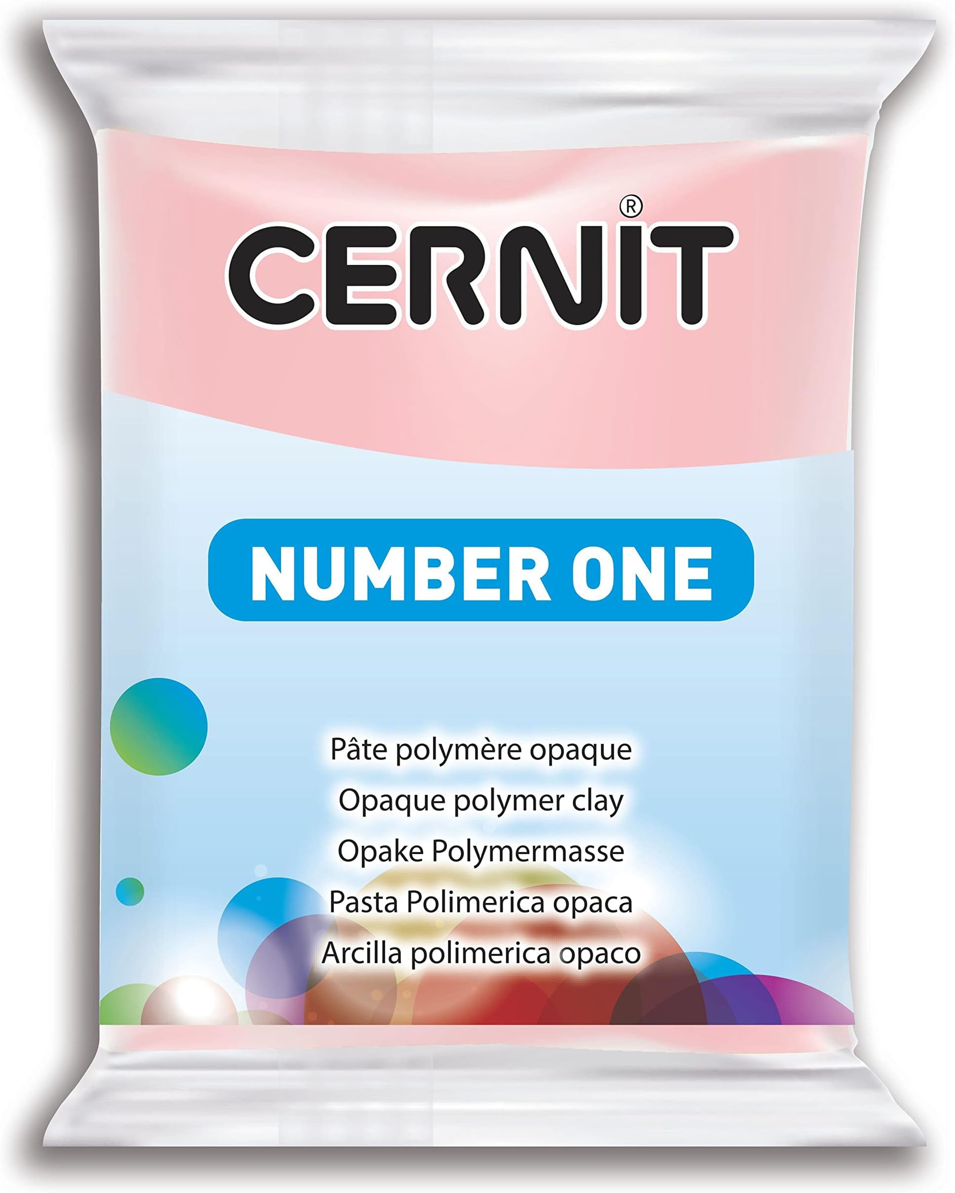 Polymer Clay - Number One Series - 56 Grams Block - Made in Belgium (English Pink)