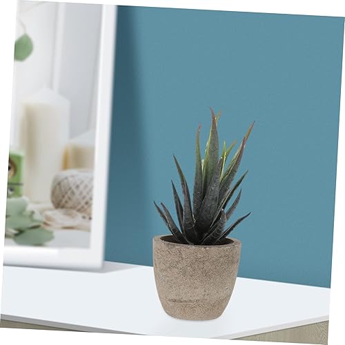 Miniatura 8 de WOFASHPURET Plantas decorativas de imitación suculentas, plantas de simulación, suculentas de plástico, suculentas de imitación de cactus, mini