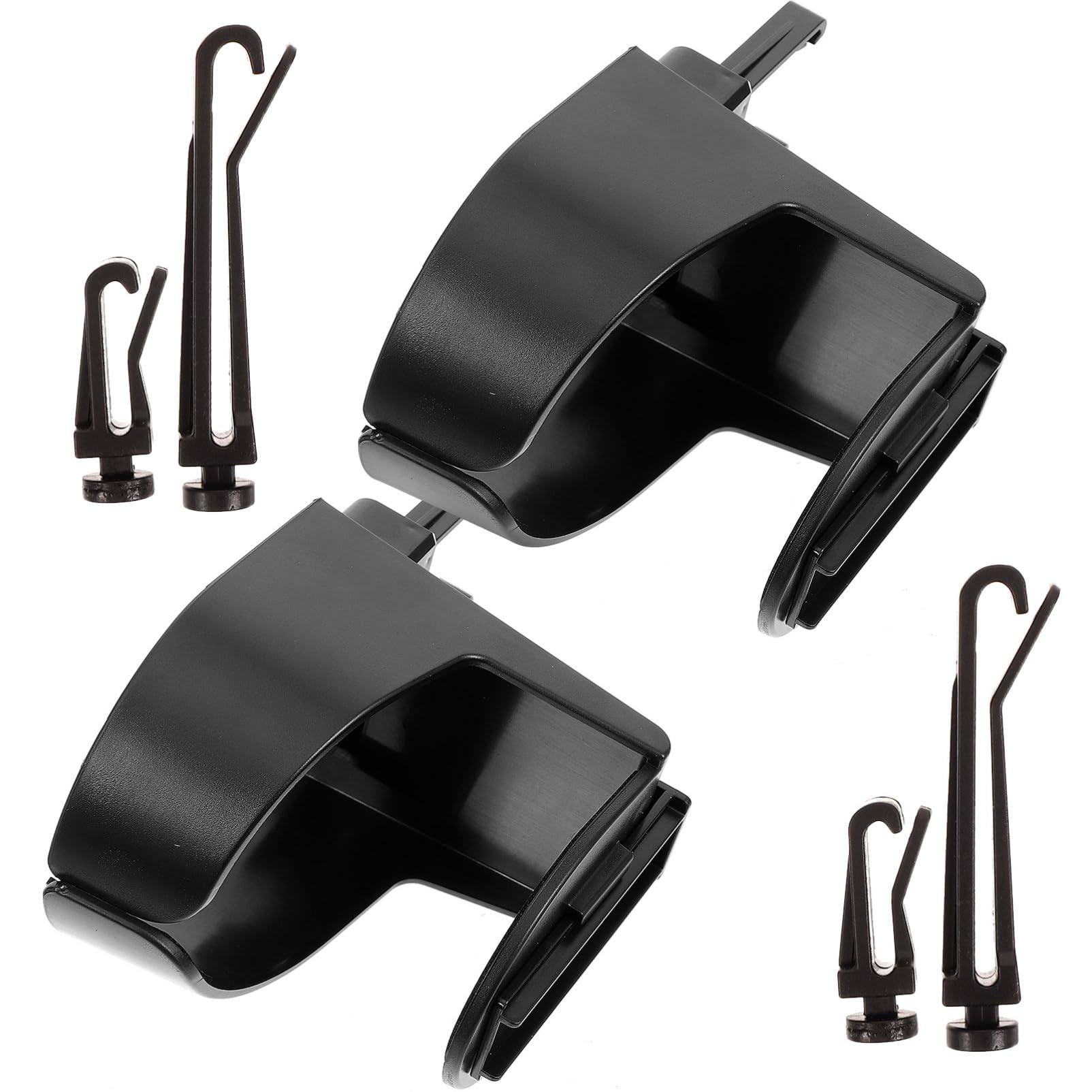 OUNONA 5 Set Portabicchieri Per Auto Tazza Titolare Titolari Portabicchieri Per Passeggino Regolabile Deodorante Per Auto Bottiglia D'acqua Aereo Idro Aria Multi Black Abs 2 Pezzi * 5