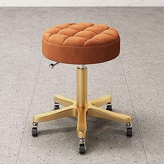 Rolling Stool with Wheels Salon Shop Stool Chair Adjustable Drafting Stool,Height Adjustable, Swivel Stool Chair, Round Rolling Stools for Kitchen,Salon,Bar,Office,Massage