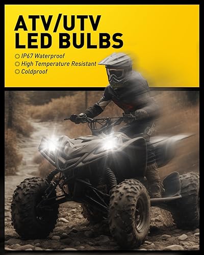 Miniatura 2 de AUXITO - Bombillas LED H13, 900% más brillantes, 120W, 24000 lúmenes por set, 6500 K, color blanco frío, 9008, bombillas LED, kit de repuesto para