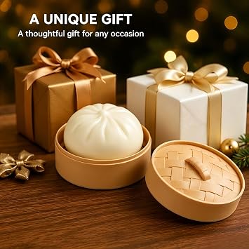 Dumpling Squishies Stress Ball with, Soft Squeeze Fidget Toy for Anxiety Relief, Squishies Stress Ball for Adults & Teens, Squeeze Toy for Stress Relief, Halloween, Birthday Gifts