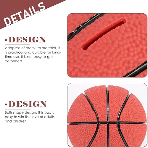 Miniatura 3 de Jaugufiy Balón de fútbol de baloncesto alcancía caja de monedas caja de monedas caja de ahorro de monedas para adultos y niños baloncesto