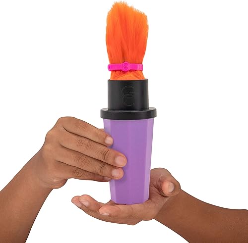 Miniatura 7 de Glam Crush Crush-It Girls - Muñecas de 3 pulgadas, estuche de cepillo, aplastamiento de sombra de ojos, 1 misterioso glamuroso, pasador de pelo,