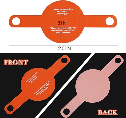Miniatura 5 de ZUOFANG Eslinga redonda de silicona reutilizable de 8 pulgadas, alfombrilla de silicona para hornear horno holandés de alto calor, asas largas para